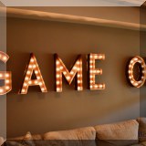 D01. ”GAME ON” lights. - $550 